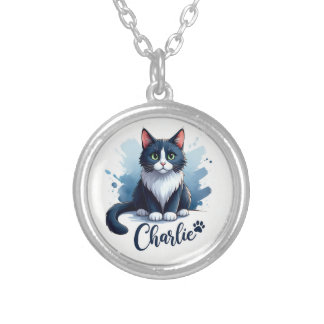Cute Cat Artwork Necklace – Gift for Animal Lovers