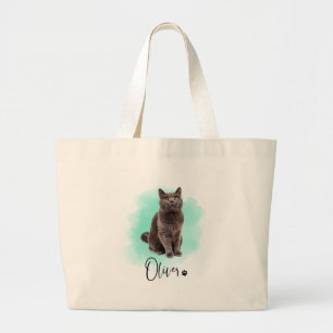 Cute Cat Artwork Tote Bag – Gift for Animal Lovers