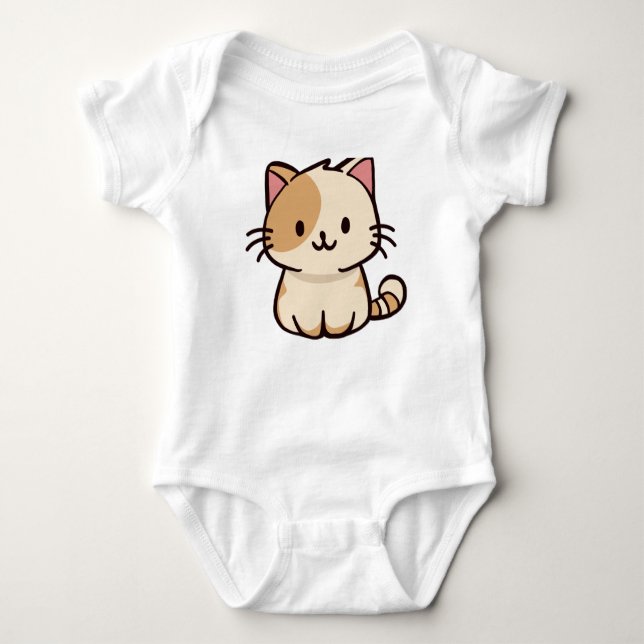 CUTE CAT BABY BODYSUIT (Front)