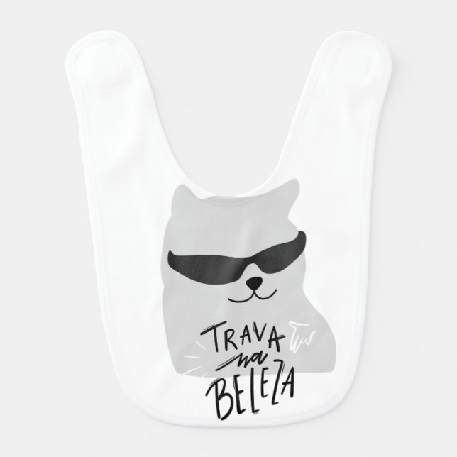Cute Cat Baby Feeding Set Baby Bib (Front)