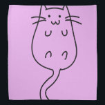 Cute Cat Bandana<br><div class="desc">This is cute cat art that makes the perfect gift.</div>