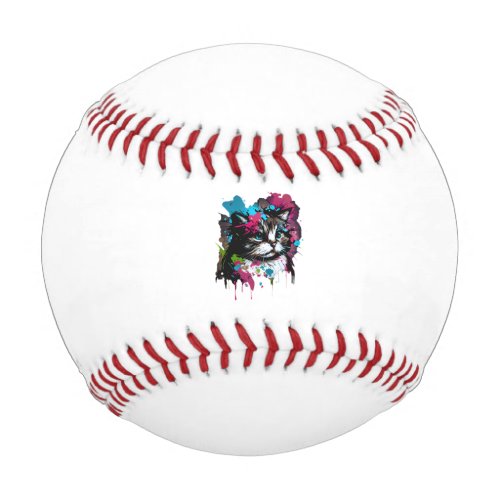 Cute Cat Baseball