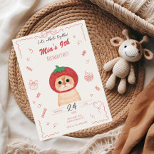 Cute Cat Birthday Invitation | Kid Birthday Invita