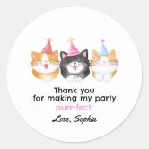 Cat Party Sticker Sheet