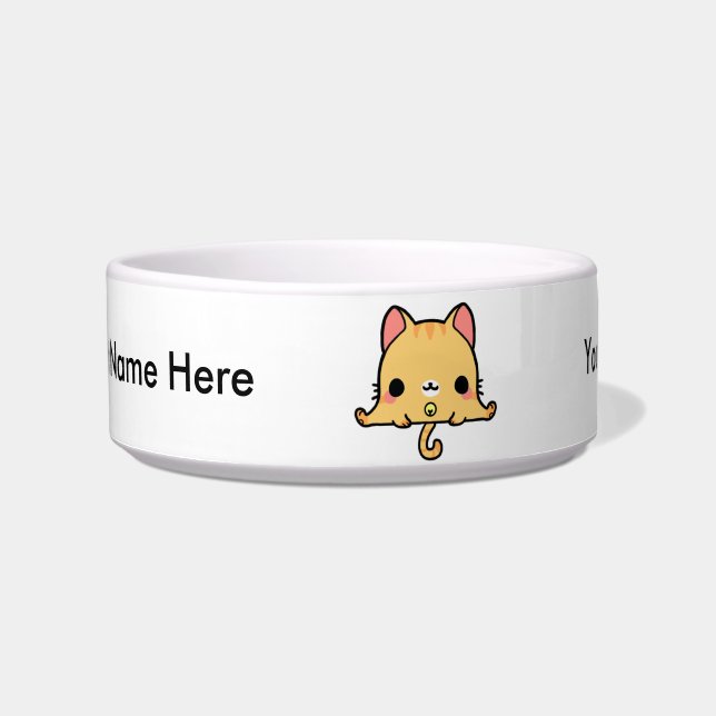 Cute Cat Bowl (You Change the Background!) (Front)
