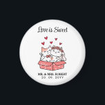 Cute Cat Bride And Groom Wedding  Magnet<br><div class="desc">Looking for a unique wedding favor or gift idea? Look no further than these Cute Cat Bride And Groom Wedding magnets. Crafted with attention to detail,  these magnets are sure to bring a smile to your guests' faces. A sweet keepsake to remember your special day.</div>