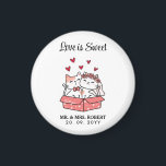 Cute Cat Bride And Groom Wedding  Magnet<br><div class="desc">Looking for a unique wedding favor or gift idea? Look no further than these Cute Cat Bride And Groom Wedding magnets. Crafted with attention to detail,  these magnets are sure to bring a smile to your guests' faces. A sweet keepsake to remember your special day.</div>