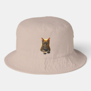 Cute Cat Bucket Hat for Cat Lovers