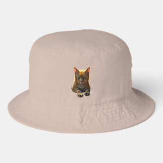Cute Cat Bucket Hat for Cat Lovers
