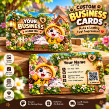 Cute Cat Business Card | Custom Personalized