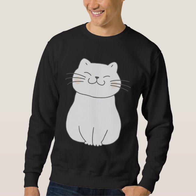 Cute Cat Butt Front and Back Trending Sweatshirt (Front)