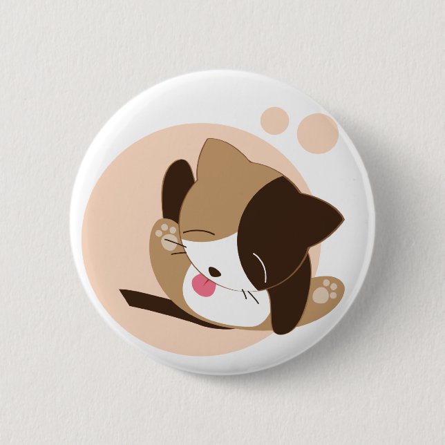 Cute Cat Button (Front)