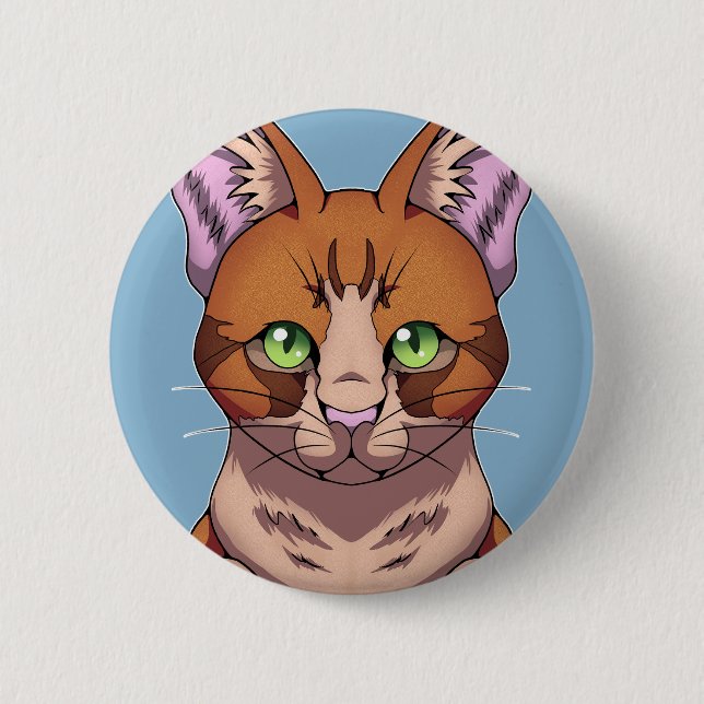 Cute Cat Button (Front)