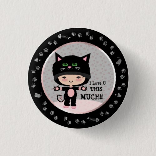 Cute Cat Button