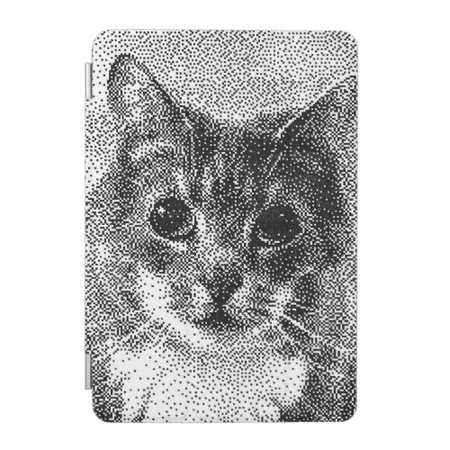 Cute Cat C64 Style Hand_Drawn Pixel Art iPad Mini Cover