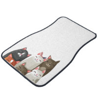 Cat Car Mats,cat Floormats,colorful Cats Floor Mats,cat Decor for