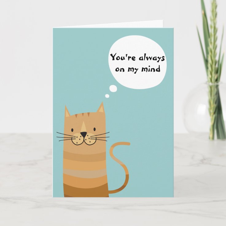 Cute Cat Card Zazzle