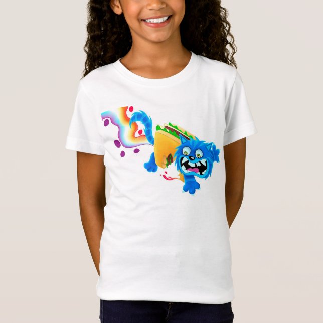 Cute Cat Cartoon T-Shirt (Front)
