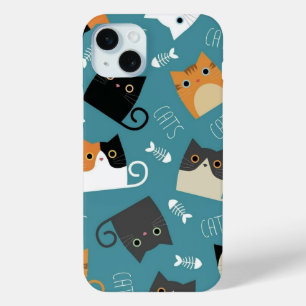 CUTE CAT iPhone 15 PLUS CASE