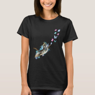 Cute Cat Catching Butterfly Kittens  Kitty Adoptio T-Shirt