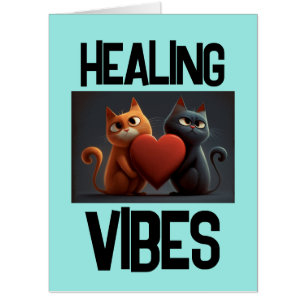 CUTE CAT CATS WORLDS LARGEST GET WELL CARD