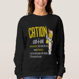 Cute Cat Chemistry Chemist Experiment Laboratory C Sweatshirt