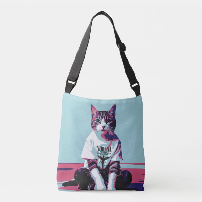 Cute Cat Chillin' Crossbody Bag (Front)