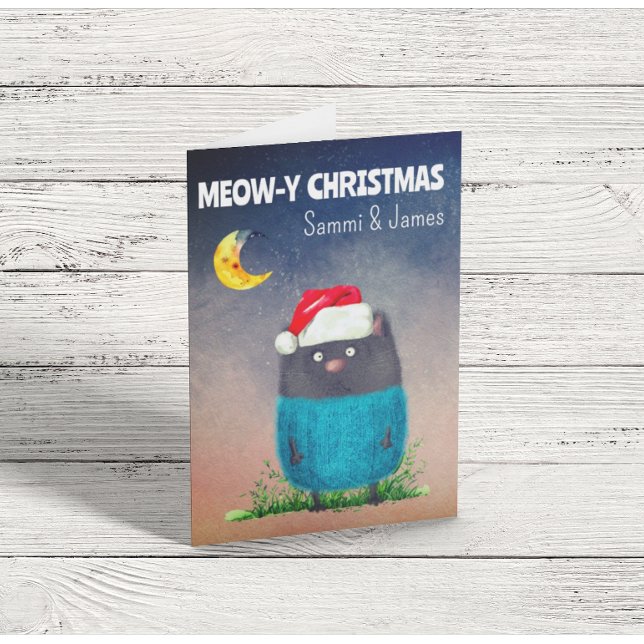 Cute Cat Christmas  Card (Creator Uploaded)