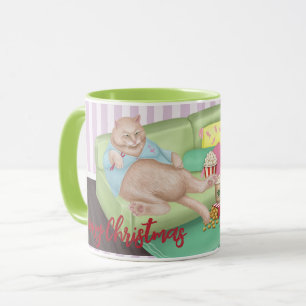 Cute Cat Christmas Mug