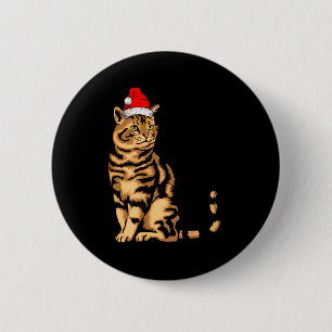 Cute Cat Christmas Shirt For Women Men Kids , Funn Button