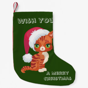 Cute Cat Christmas Stocking