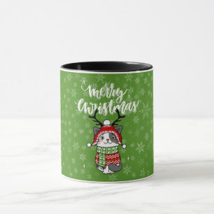 Cute Cat Christmas Stocking stuffers Galore Mug