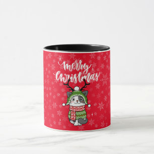 Cute Cat Christmas Stocking stuffers Galore Mug