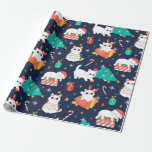 Cute Cat Christmas Wrapping Paper