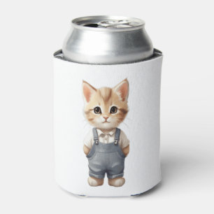 Cute Cat Classic T-Shirt Can Cooler