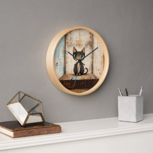 Cute Cat Clock