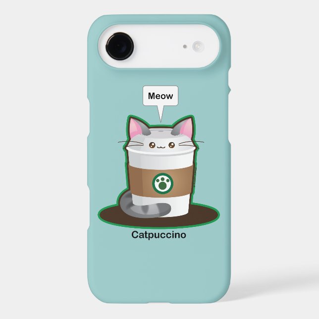 Cute Cat Coffee Case-Mate iPhone Case (Back)