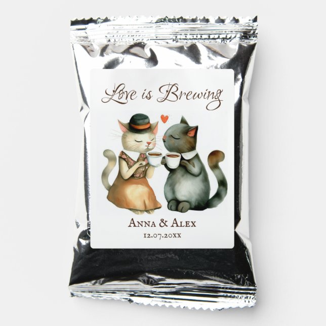 Cute Cat  Coffee Drink Mix (Front)