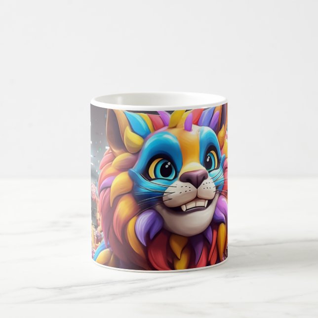 Cute Cat Coffee Mug (Center)