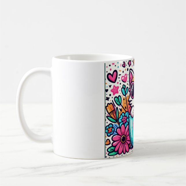 Cute Cat  Coffee Mug (Left)