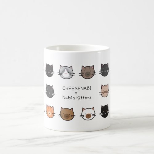 Cute cat coffee mug Cheesenabi edition