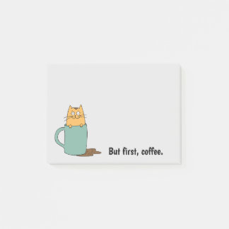 Cute Cat Coffee Note pad