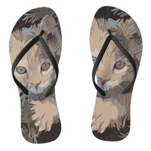 Cute Cat Collection 3 Flip Flops
