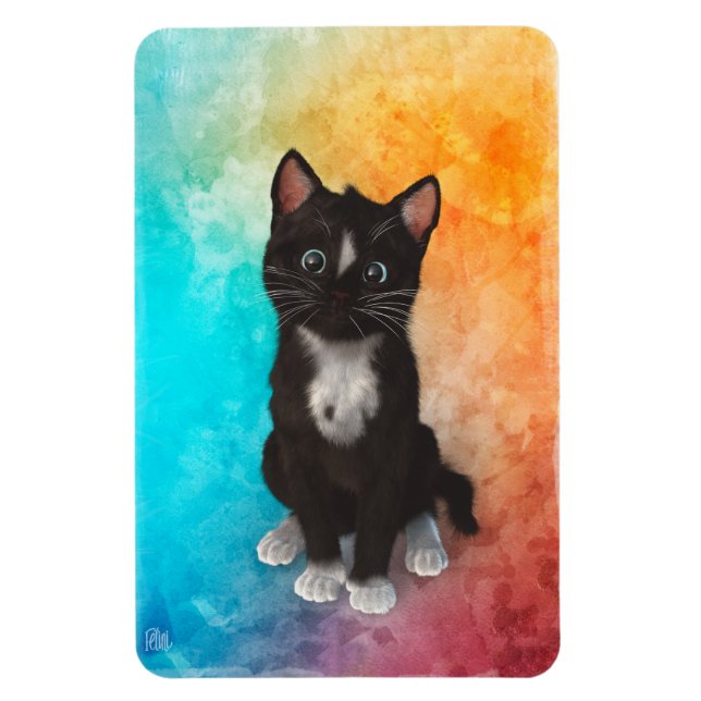 Cute Cat Colors Magnet (Vertical)