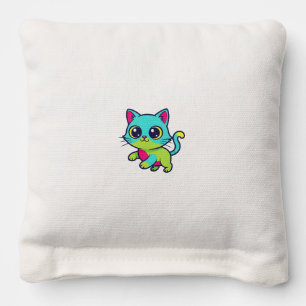 cute cat cornhole bags