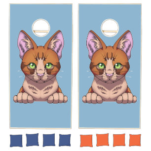 Cute Cat Cornhole Set