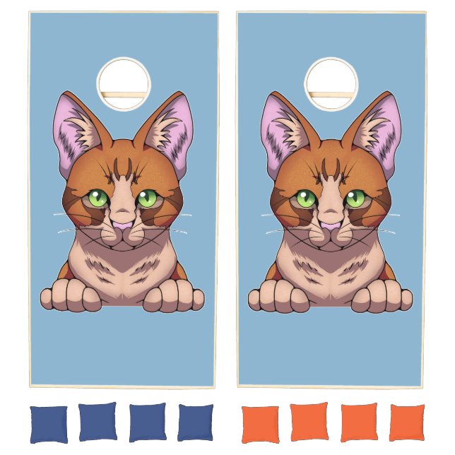Cute Cat Cornhole Set (Set)