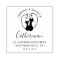 Cute Cat Couple | Custom Names & Return Address