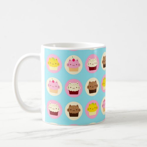 Cute Cat Cupcakes Coffee Mug