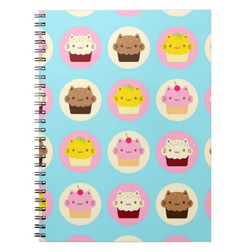 Cute Cat Cupcakes Notebook